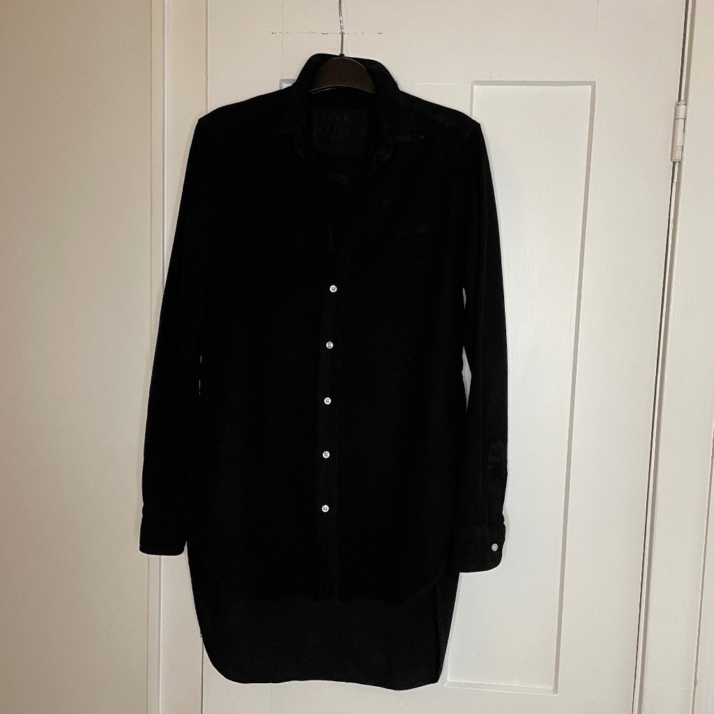 Frank & Eileen Grayson Shirt, Black, Moleskin, Women's Small